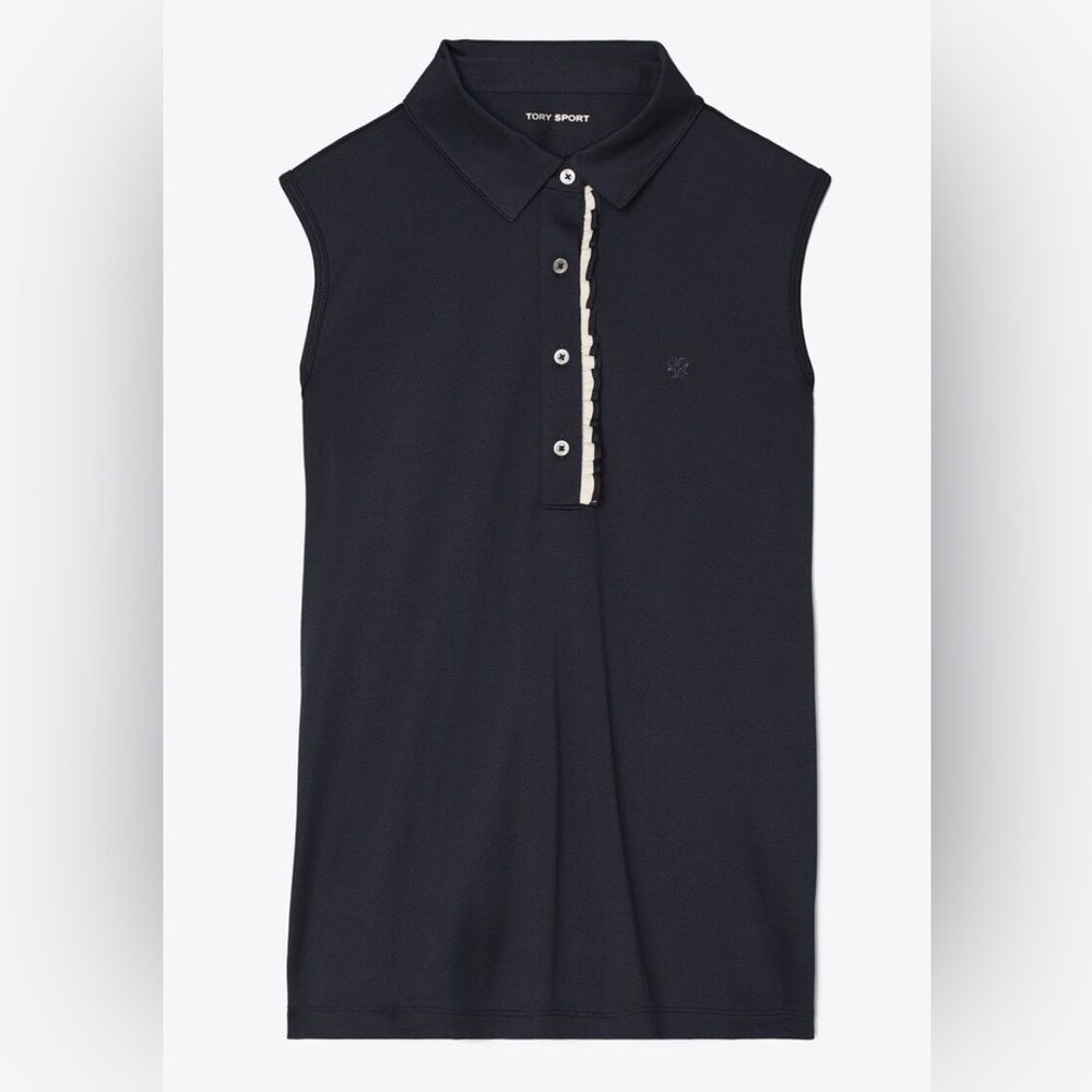 TECH PIQUÉ SLEEVELESS RUFFLE
POLO